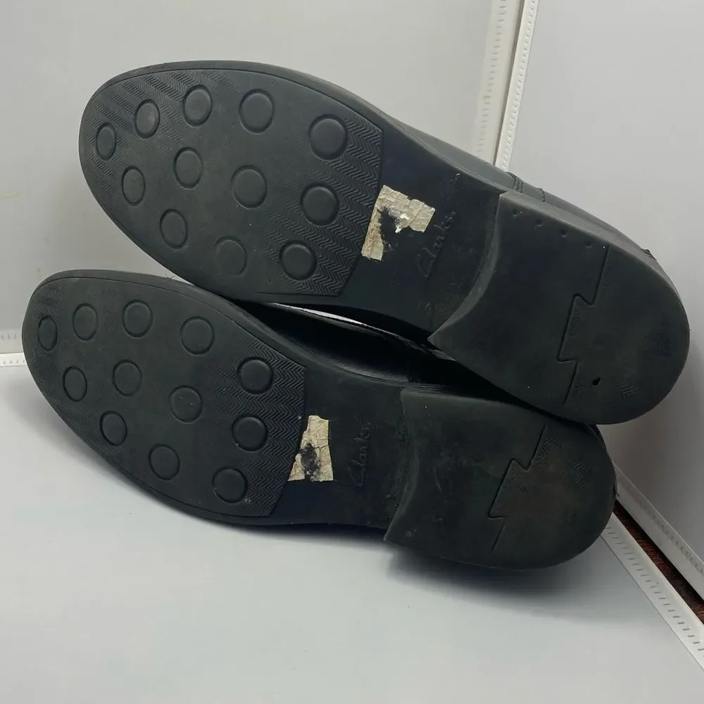 Clarks Collection Extreme Comfort Black Oxford Shoes Mens 12 Leather Dress Work